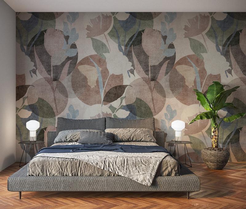 Fototapeta kwiaty geometryczne