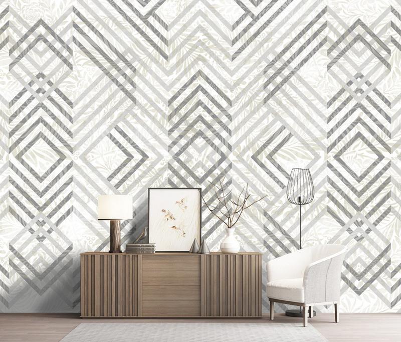 Fototapeta geometryczna szara