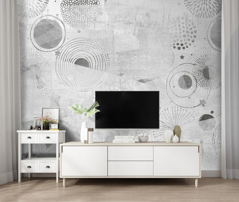 Fototapeta geometryczna szara