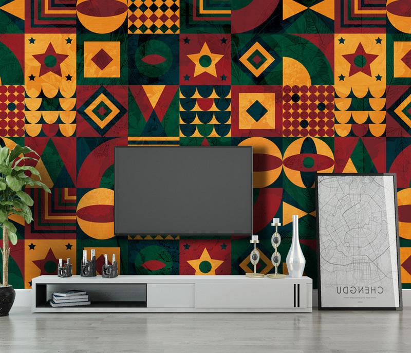 Fototapeta geometryczne kolory