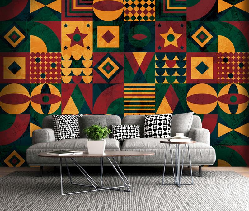 Fototapeta geometryczne kolory