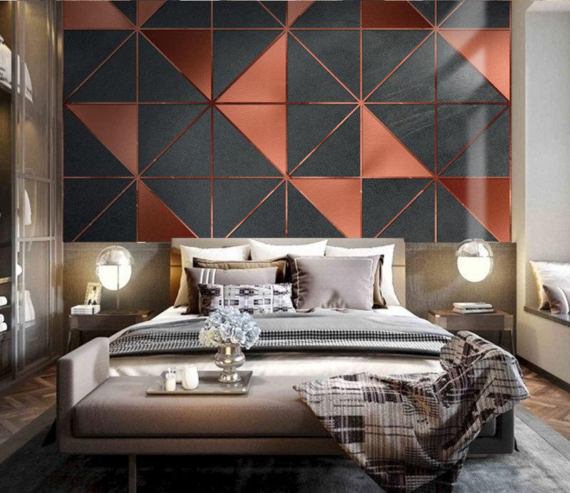 Fototapeta geometryczny pomarańczowo-czerwony