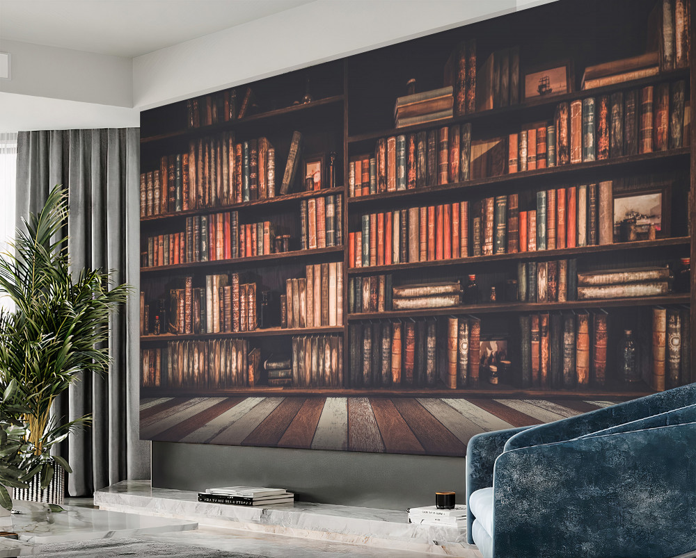 Fototapeta półki pełne książek