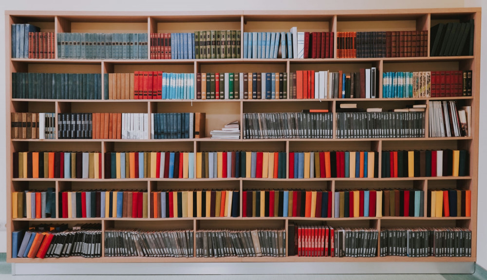 Fototapeta rozbudowana biblioteka domowa