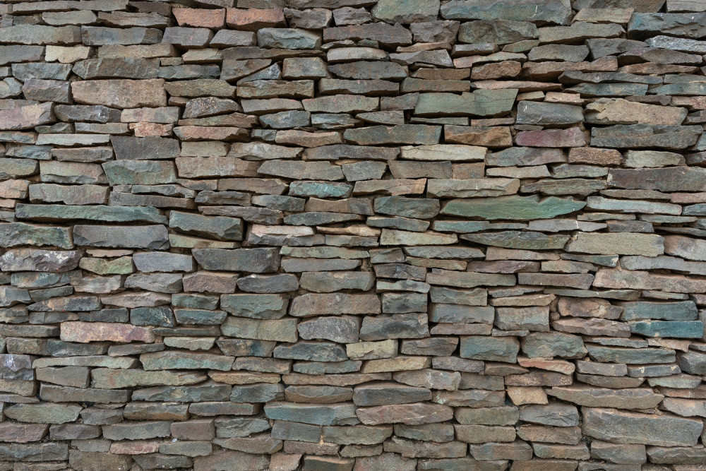 Fototapeta podłużny mur kamienny