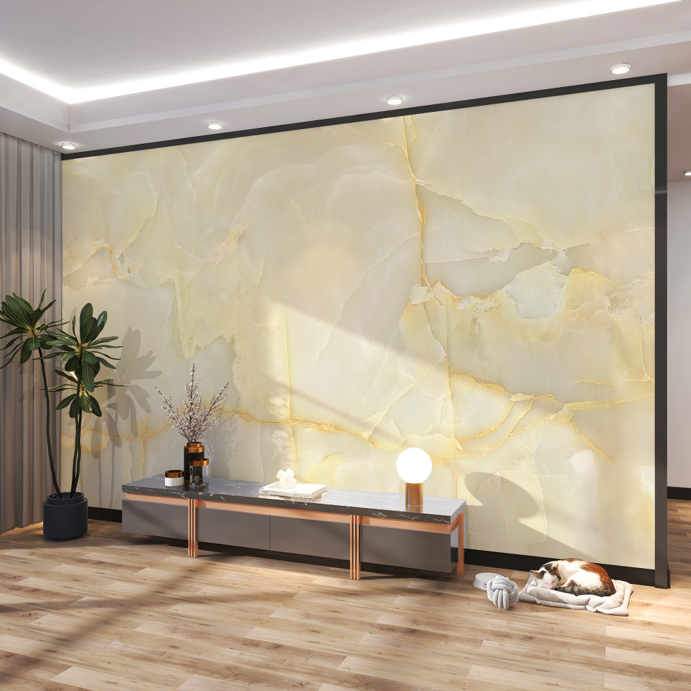 Fototapeta Gres porcelanowy z onyksu w kolorze beżowym