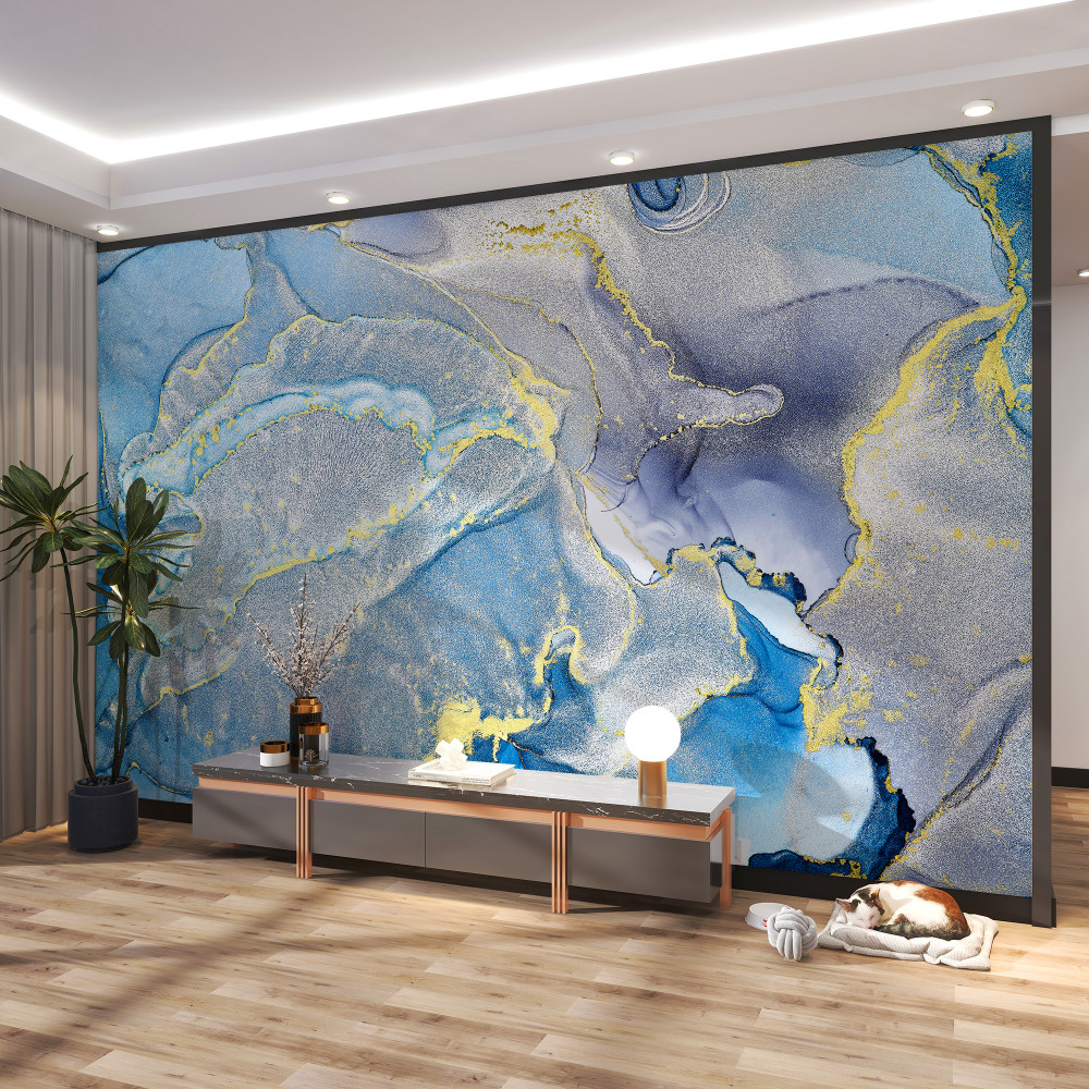 Fototapeta streszczenie błękitny ocean