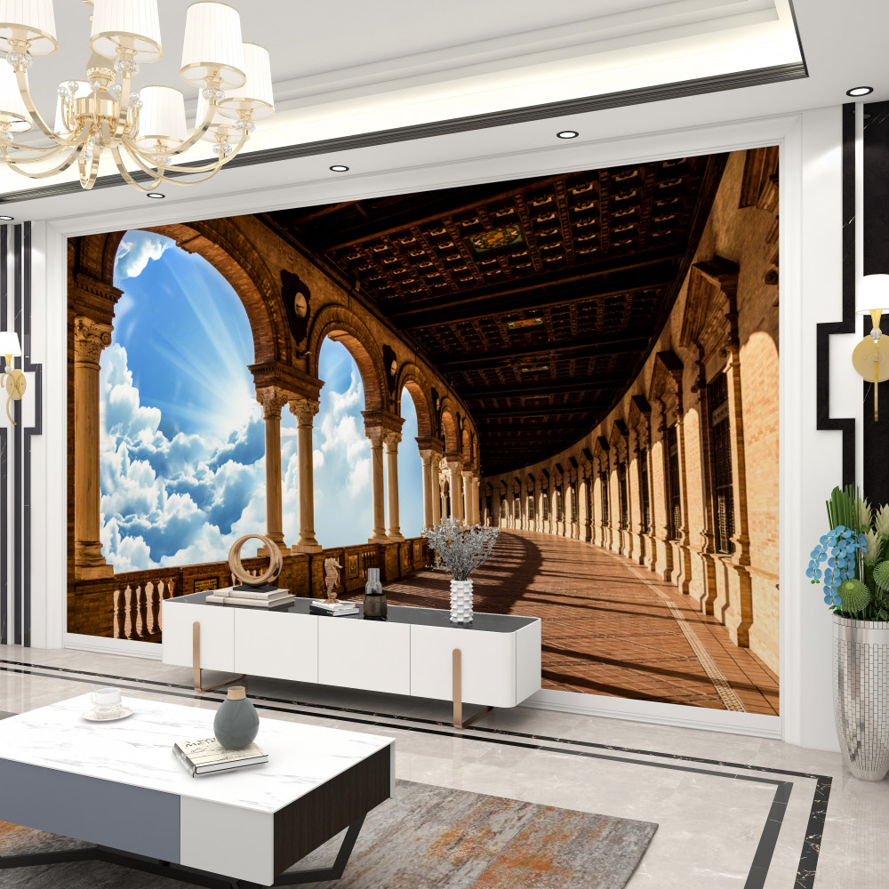 Fototapeta wysoka, niekończąca się kolumnada