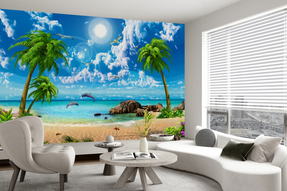 Fototapeta morze tropikalna plaża natura