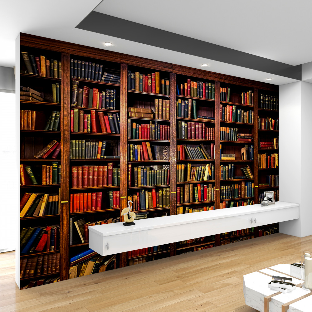 Fototapeta zarezerwuj dużą bibliotekę