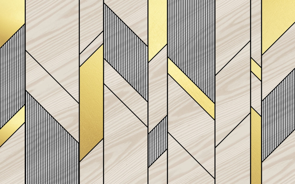 Fototapeta pionowe linie ze złotem