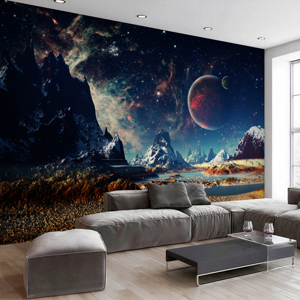 Fototapeta powierzchni planety science fiction