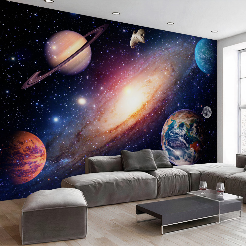 Fototapeta galaktyka z planetami