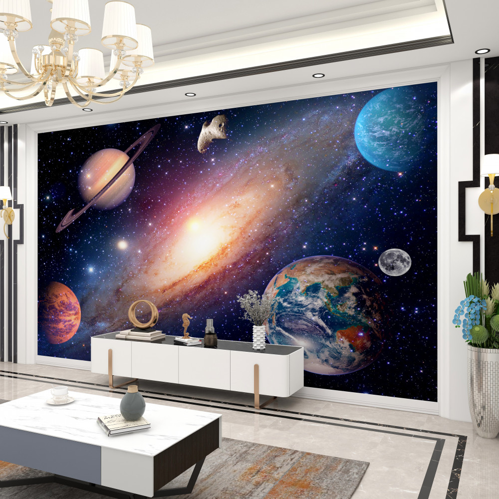 Fototapeta galaktyka z planetami
