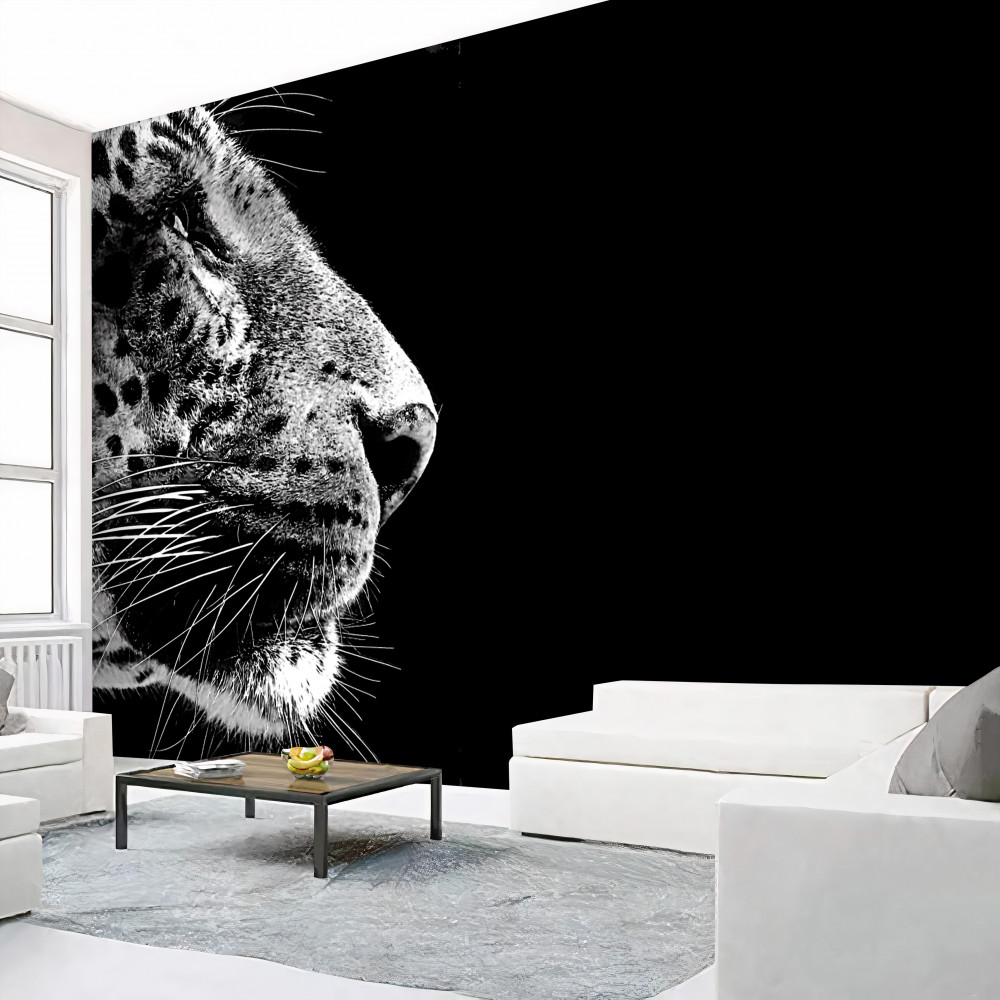 Fototapeta czarno-biały jaguar