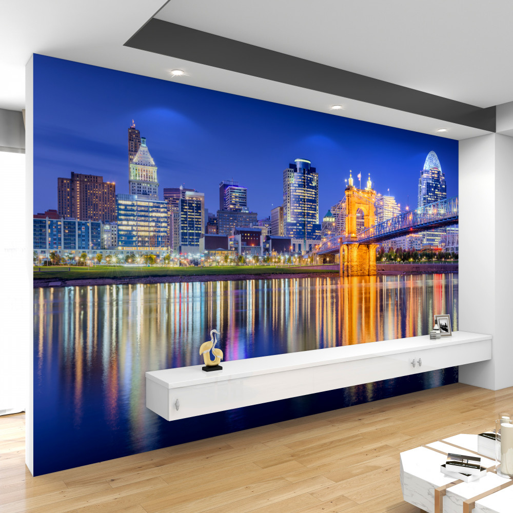 Fototapeta nocne miasto Cincinnati