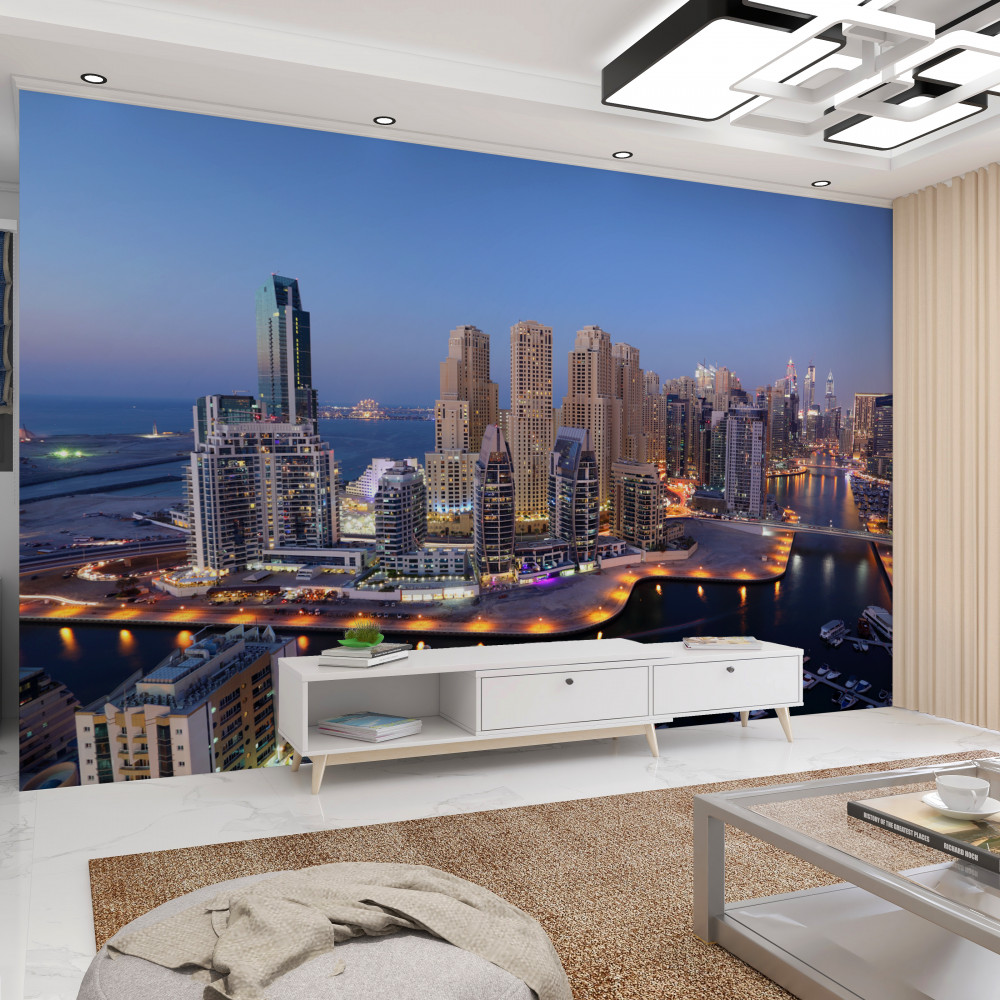 Fototapeta zmierzch nad Dubajem