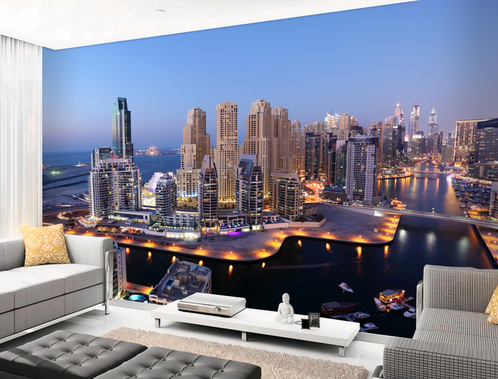 Fototapeta zmierzch nad Dubajem