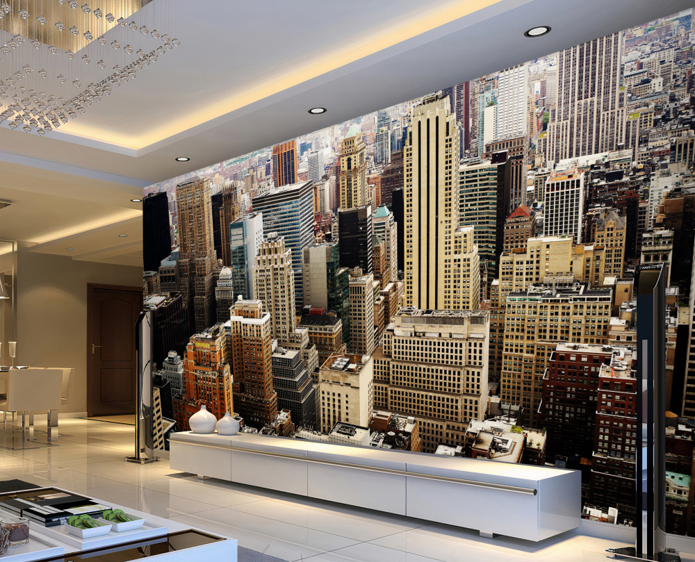 Fototapeta architektura wielkiego miasta z góry