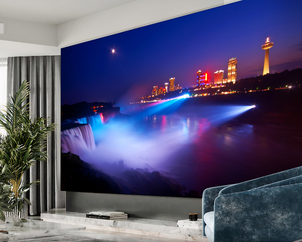 Fototapeta Nocne oświetlenie wodospadu Niagara