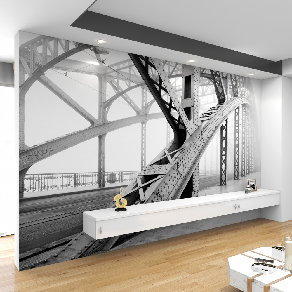 Fototapeta stalowe elementy mostu