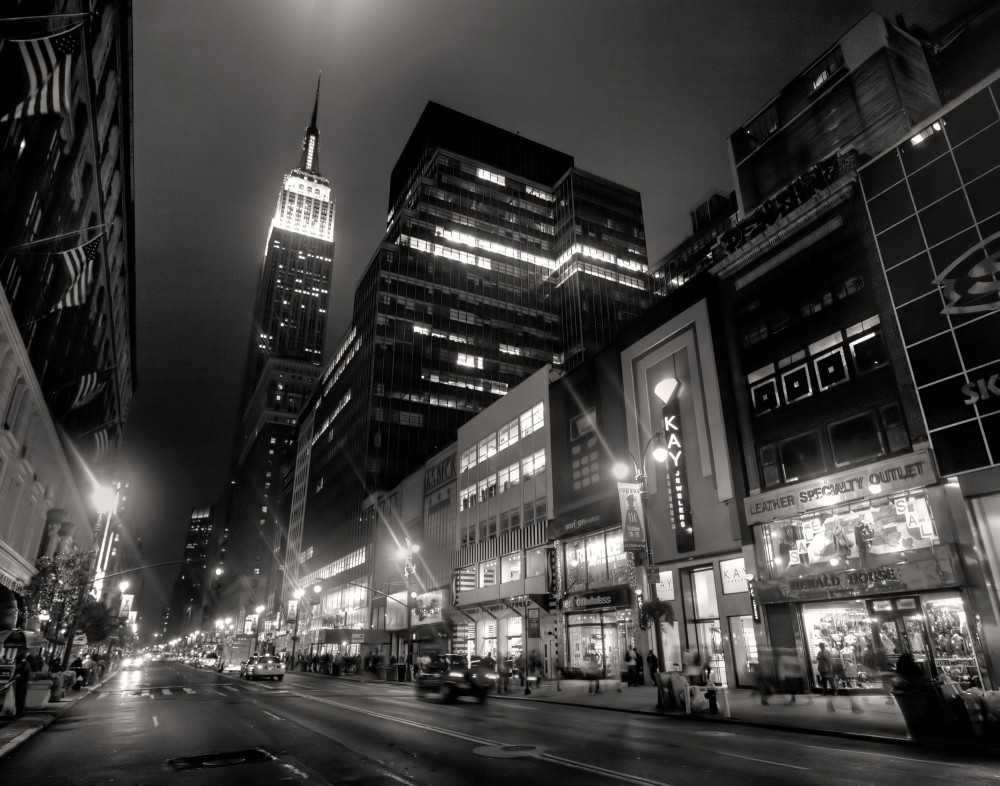 Fototapeta nocny bulwar metropolii