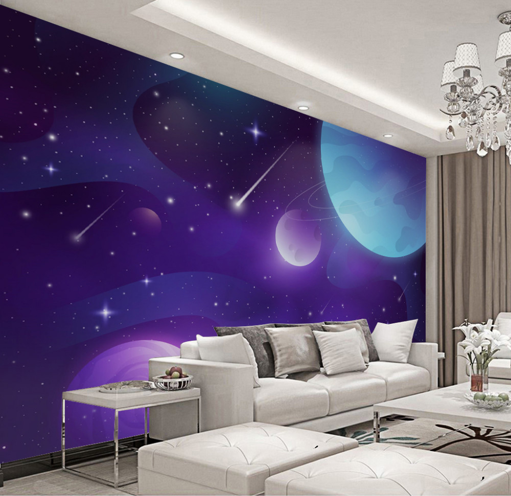 Fototapeta planety i gwiazdy w kosmosie