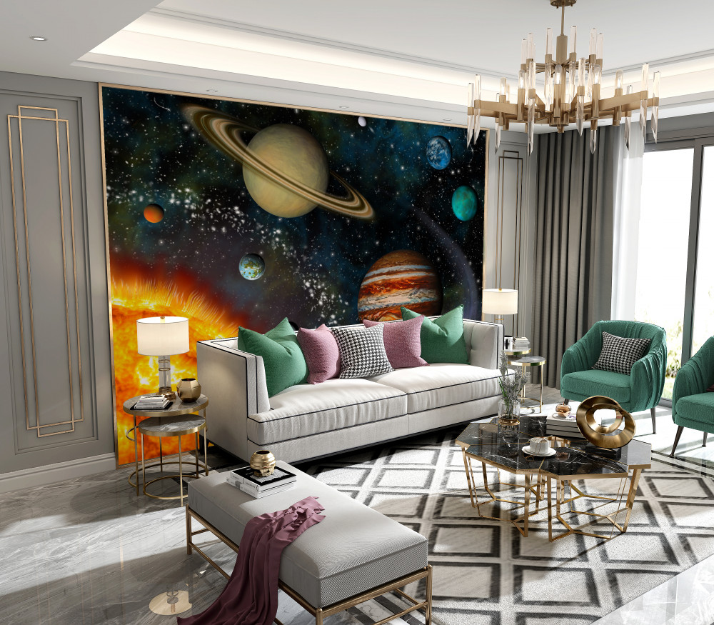Fototapeta wyjątkowa parada planet