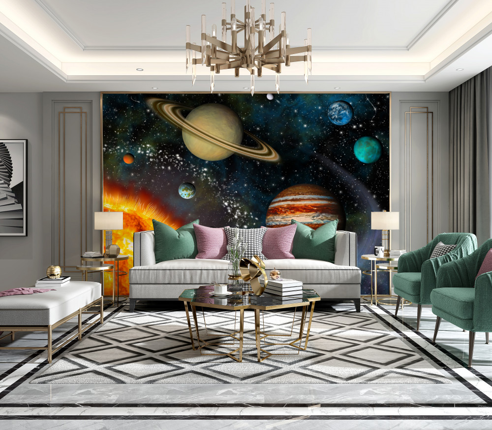 Fototapeta wyjątkowa parada planet