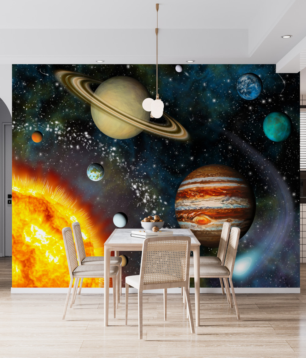 Fototapeta wyjątkowa parada planet