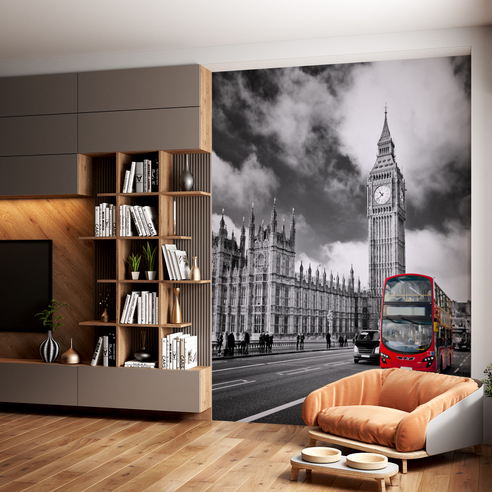 Fototapeta czerwony autobus i Big Ben