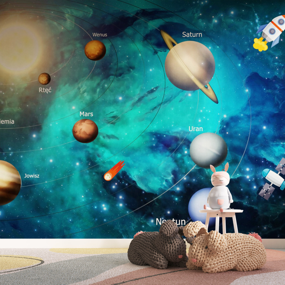 Fototapeta kilka planet w kosmosie
