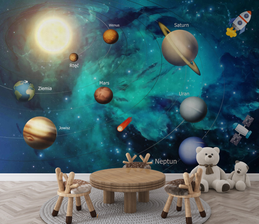 Fototapeta kilka planet w kosmosie