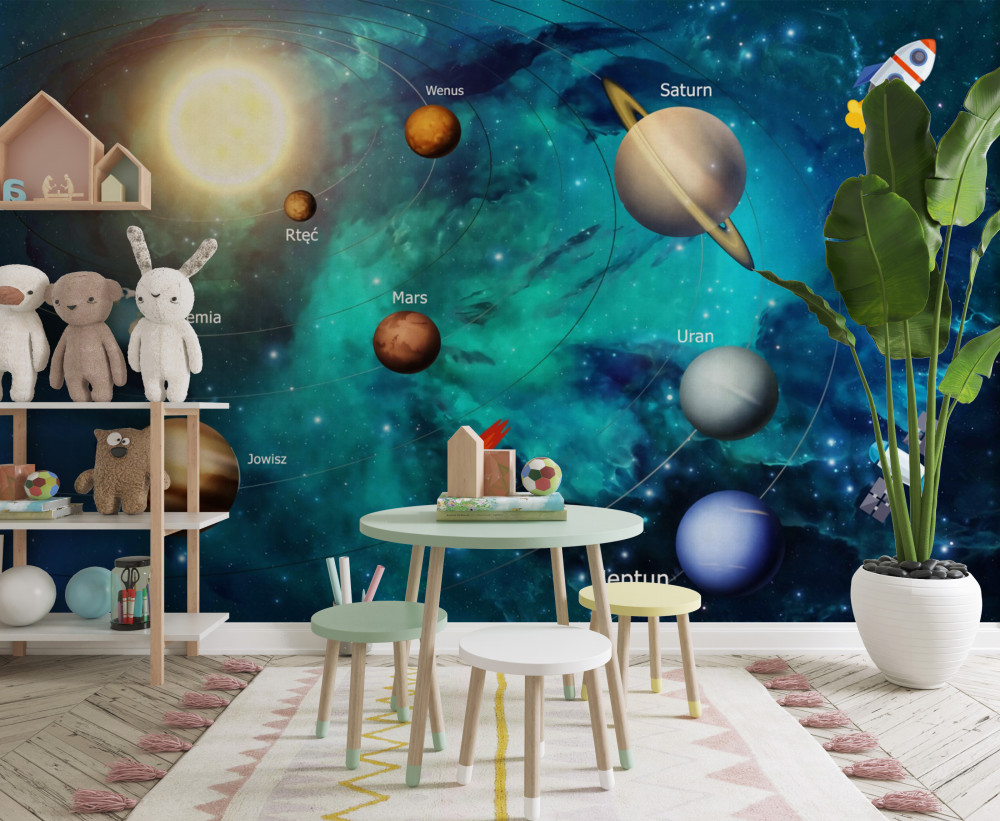 Fototapeta kilka planet w kosmosie