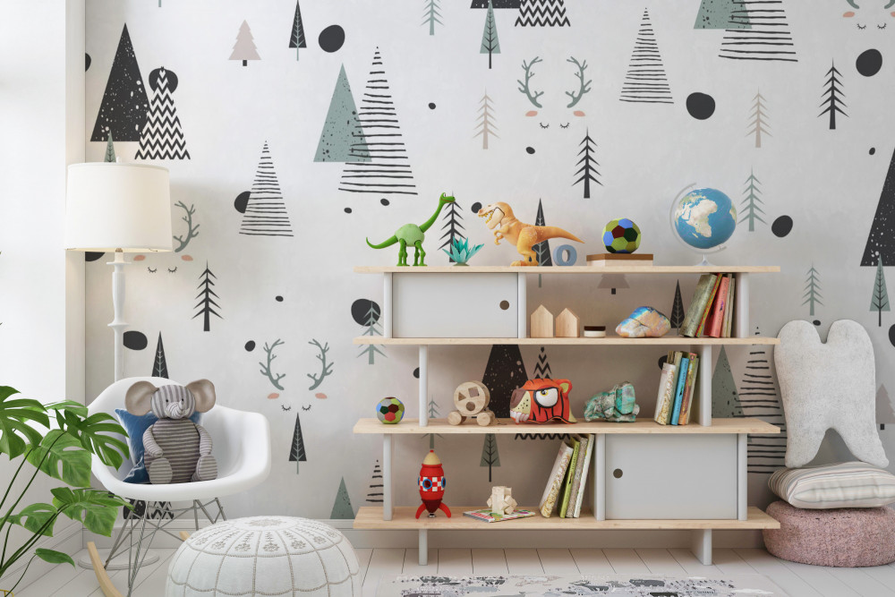 Fototapeta abstrakcyjny geometryczny las