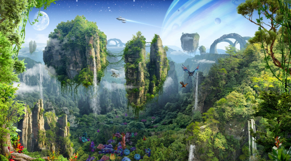 Fototapeta fantastyczna planeta Pandora