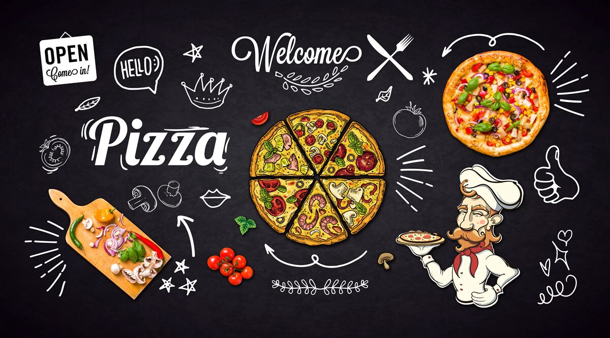 Fototapeta Szef kuchni pizzy