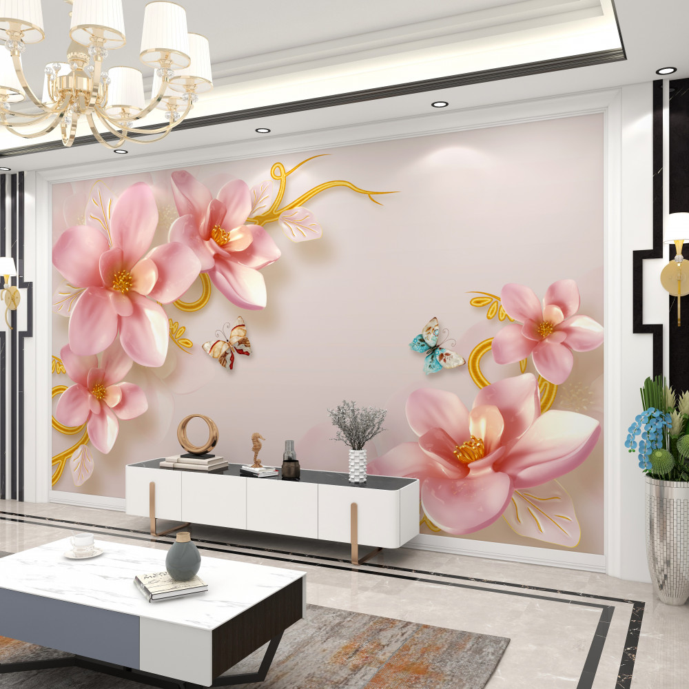 Fototapeta piękne różowe porcelanowe kwiaty