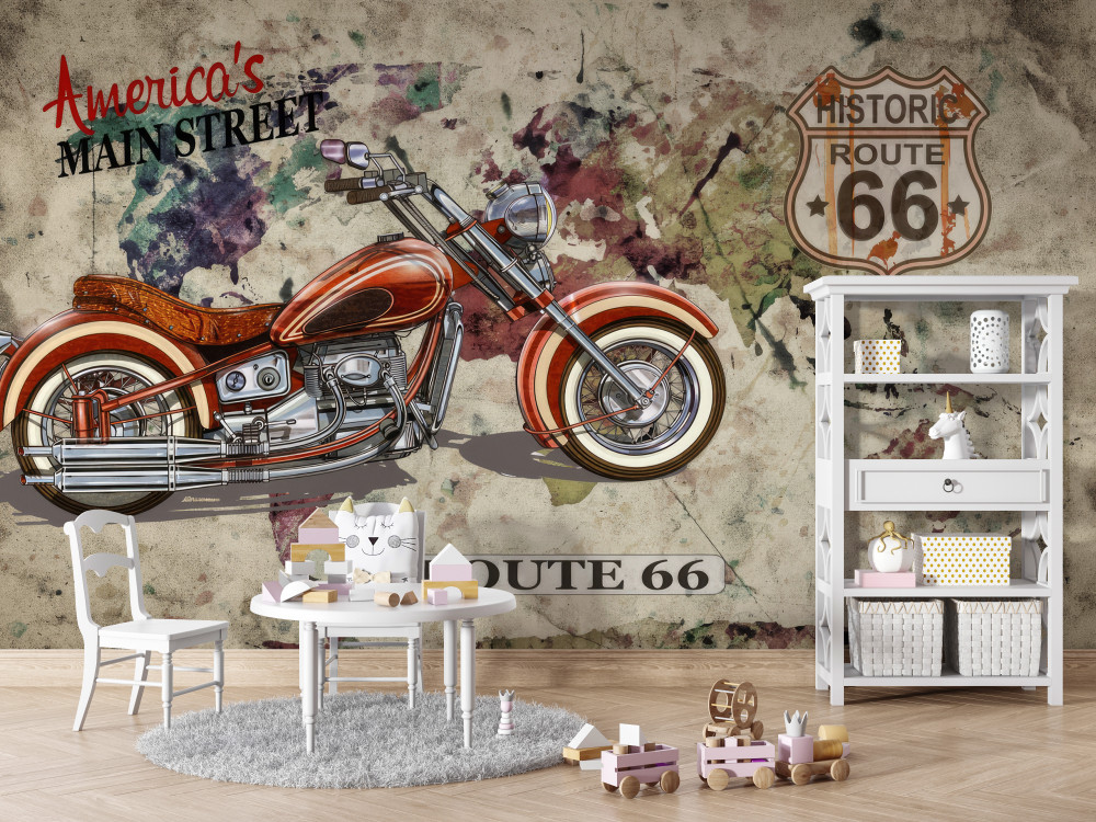 Fototapeta stylowy amerykański motocykl