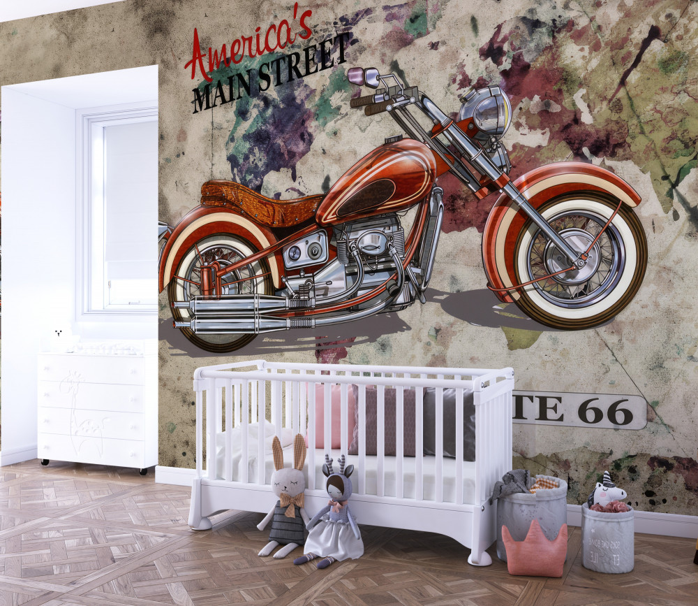Fototapeta stylowy amerykański motocykl