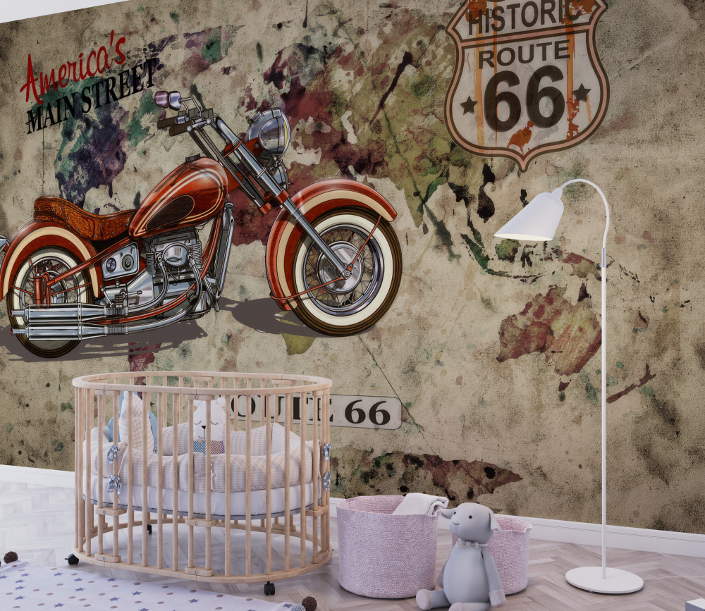 Fototapeta stylowy amerykański motocykl