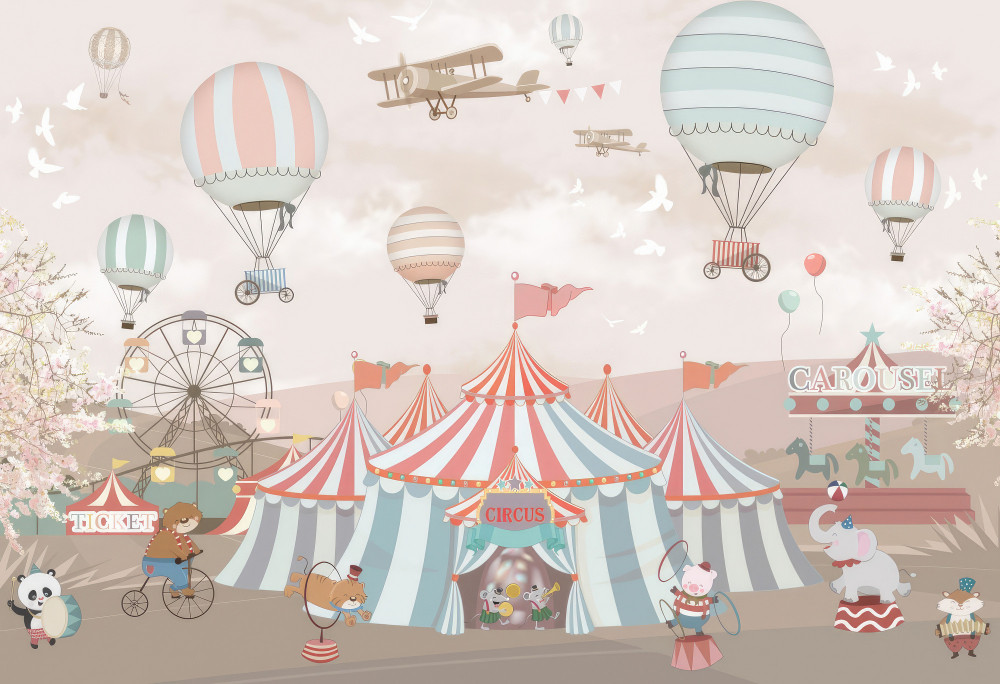 Fototapeta cyrk i balony