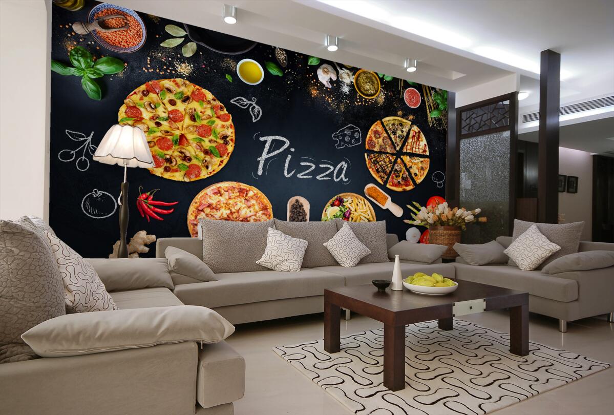 Fototapeta Pizza i inne produkty