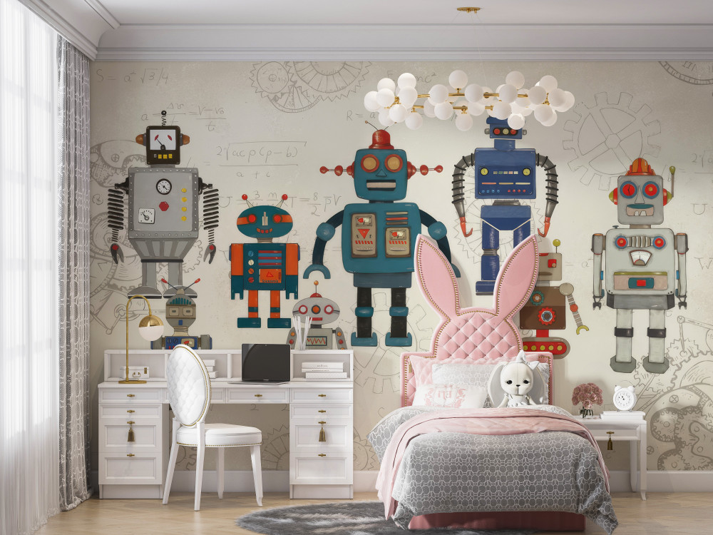 Fototapeta fajne roboty
