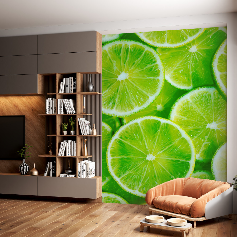 Fototapeta pokrojone limonki
