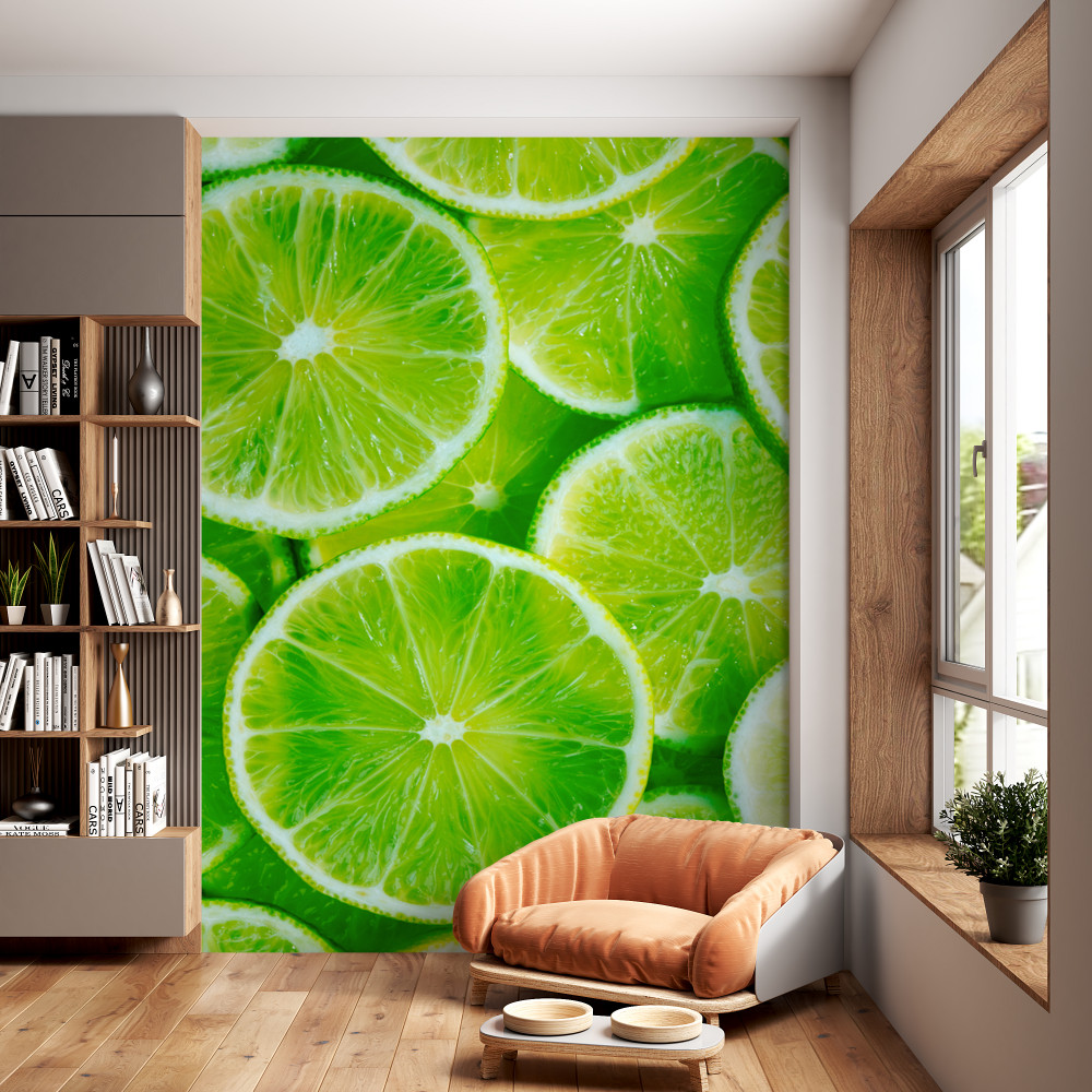 Fototapeta pokrojone limonki