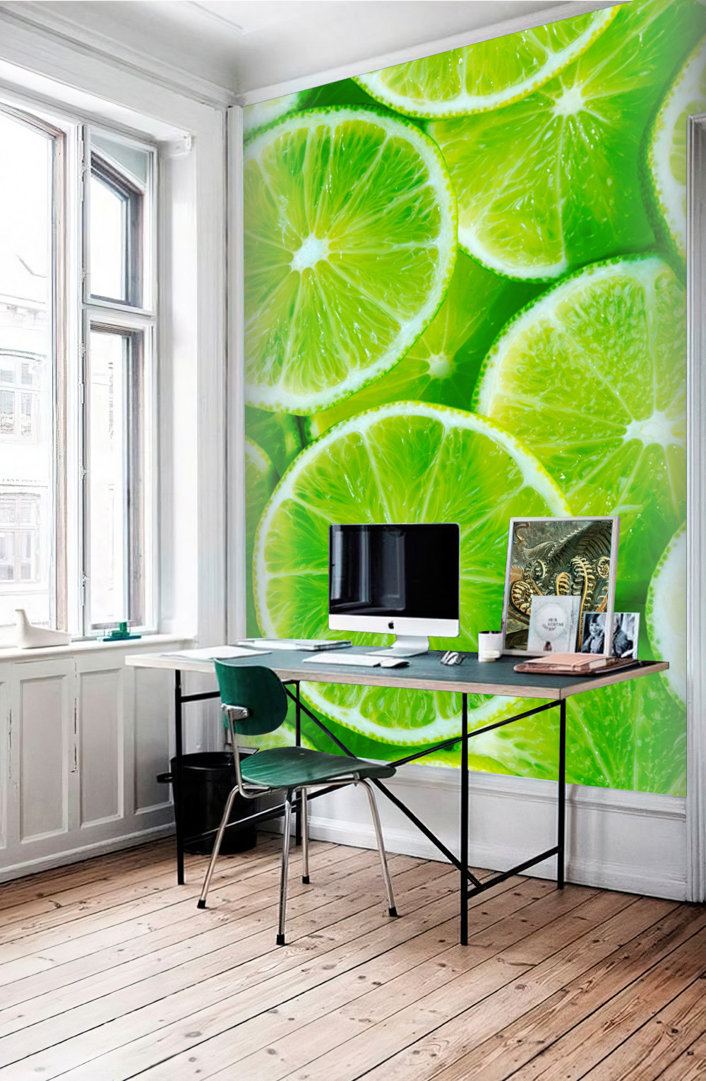 Fototapeta pokrojone limonki