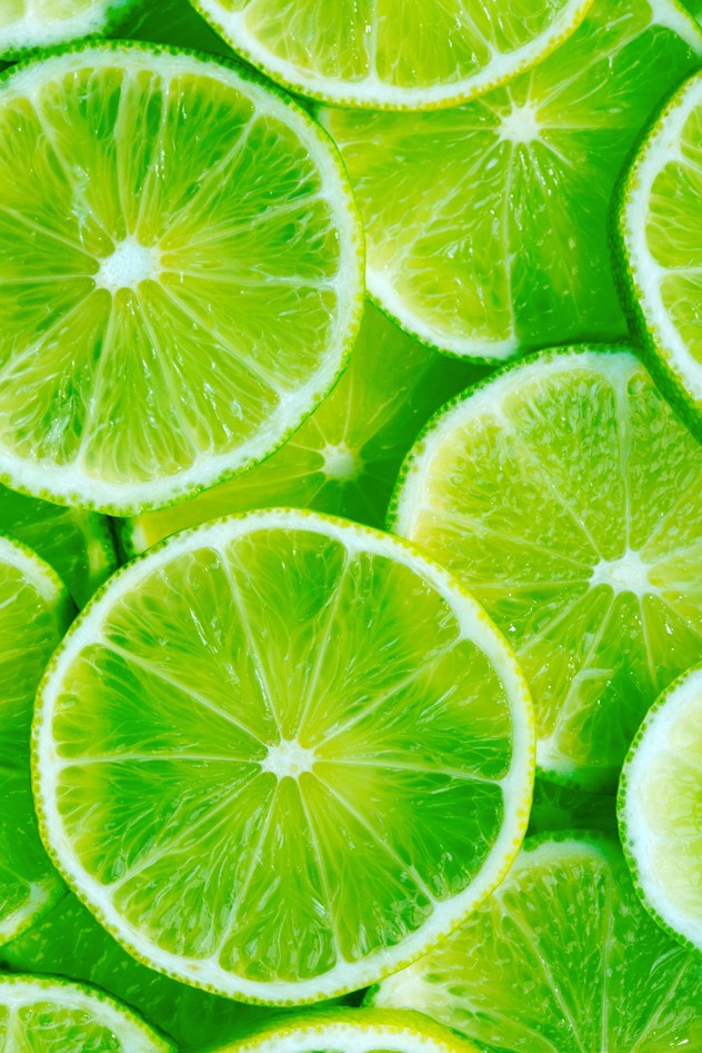 Fototapeta pokrojone limonki