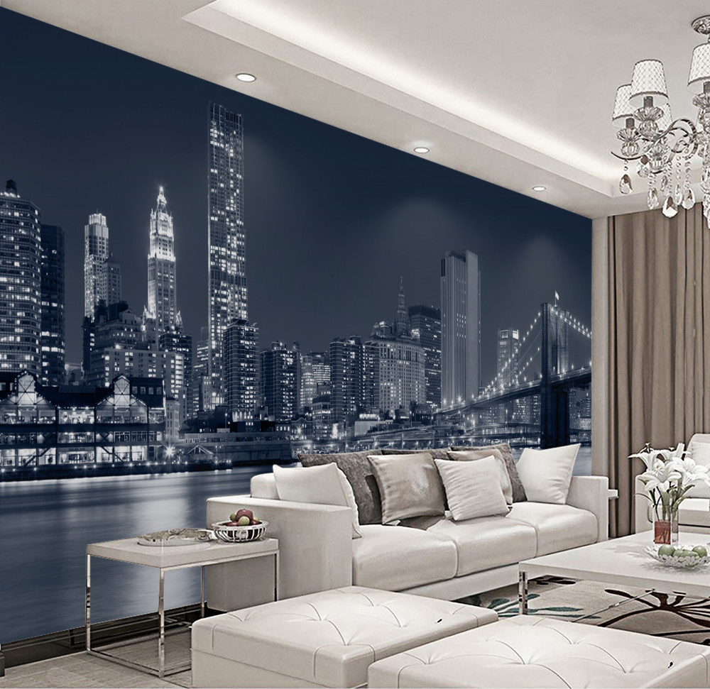 Fototapeta Most Brookliński i Manhattan nocą