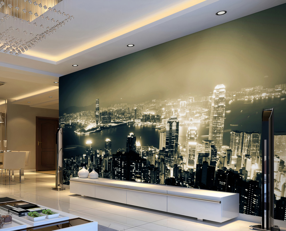 Fototapeta Nocny widok na Hongkong